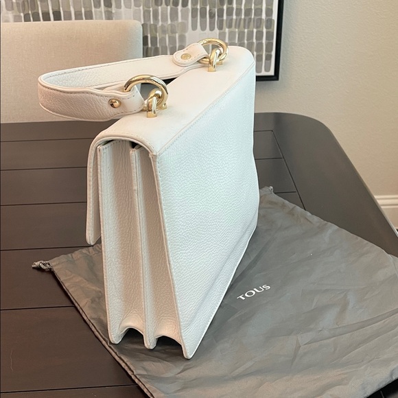 Tous Cream Handbag with Gold Details - Picture 10 of 15